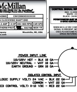 McMillan Electric Model 4286S Wiring Diagram