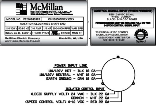 McMillan Electric Model 4286S Wiring Diagram