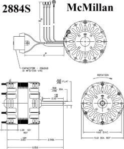 McMillan Electric Company - 2884S Replacement Motor